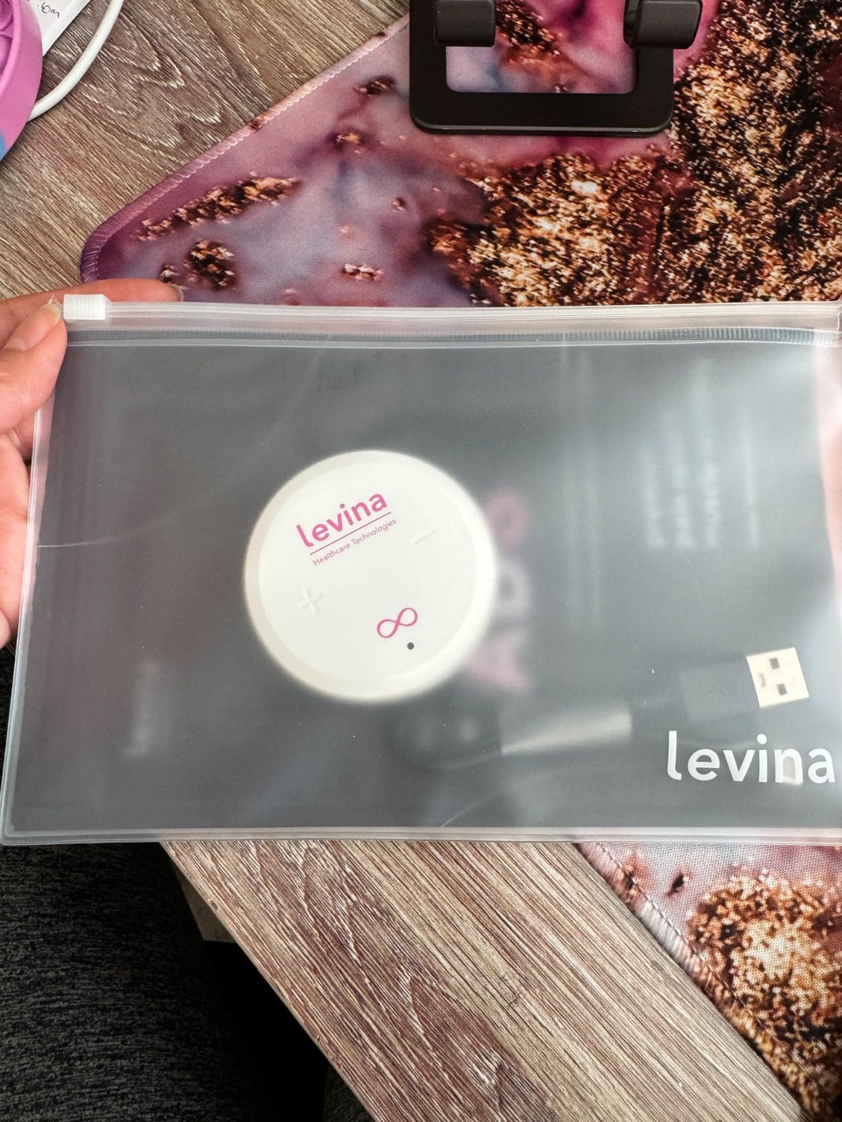 Levina Menstrual Period Relief Device - Wireless TENS Unit and Biocompatible Electrode Pads, Rechargeable, Magnetic Connection, Instant Cramp & PMS Relief, and Drug-Free, FSA HSA Eligible (RS-38) customer photo 1