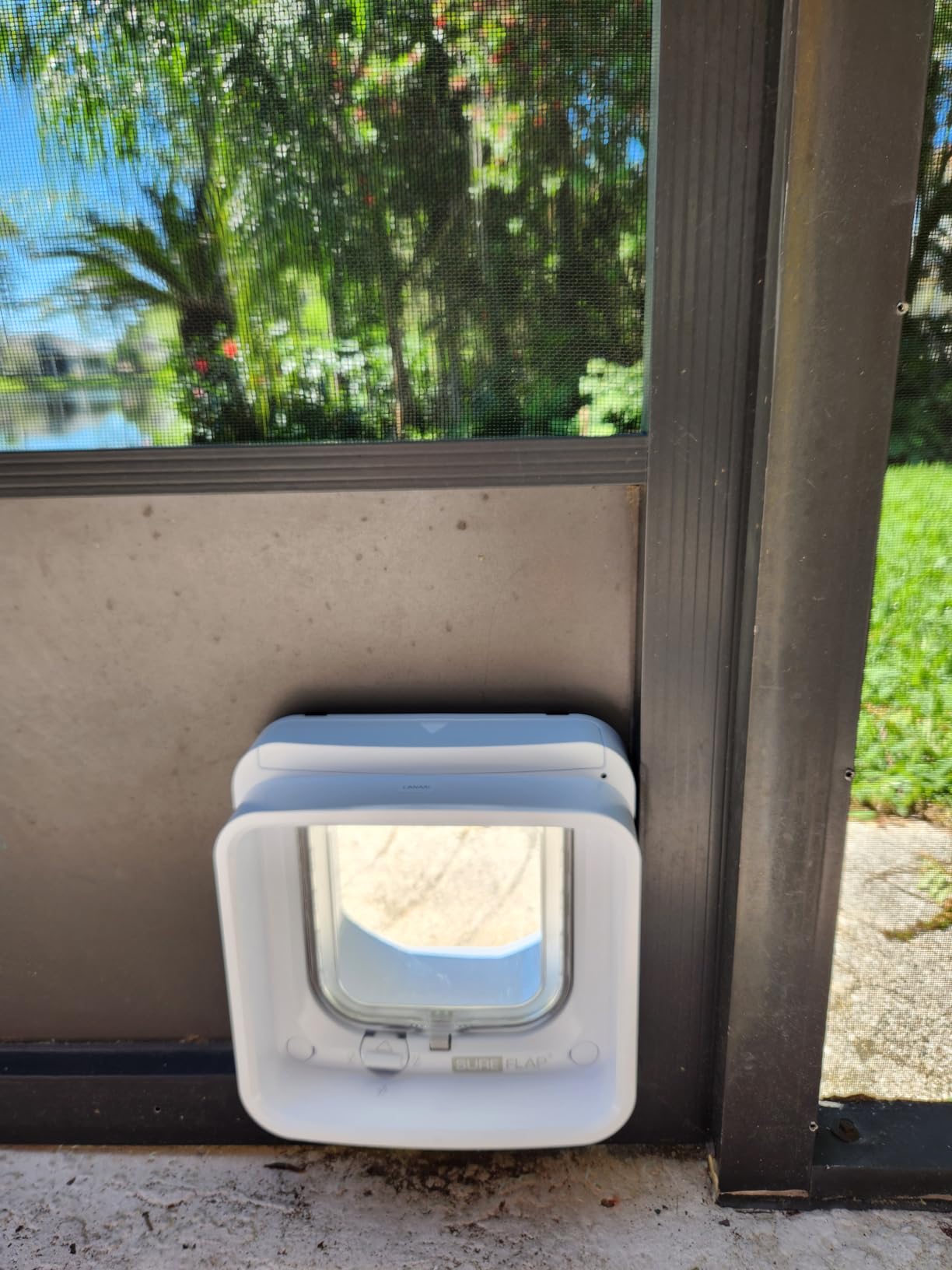 SureFlap DualScan Microchip Cat Door - Door Opening is 4 3/4