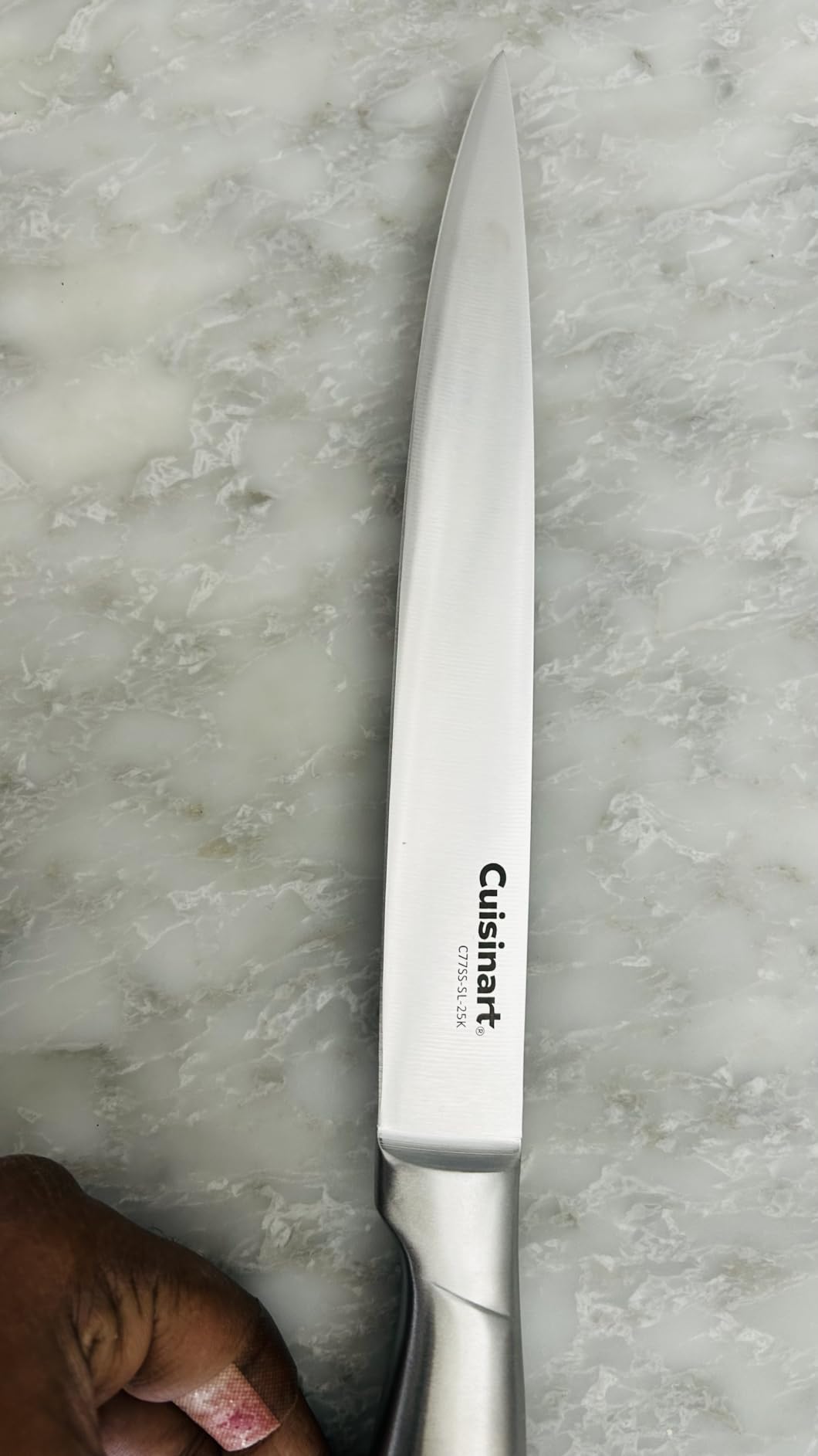 Cuisinart 15-Piece Stainless Steel Hollow Handle Block Set, C77SS-15PK | Kitchen knife set with high-carbon stainless steel blades, sharpening steel, household shears & wooden block customer photo 1