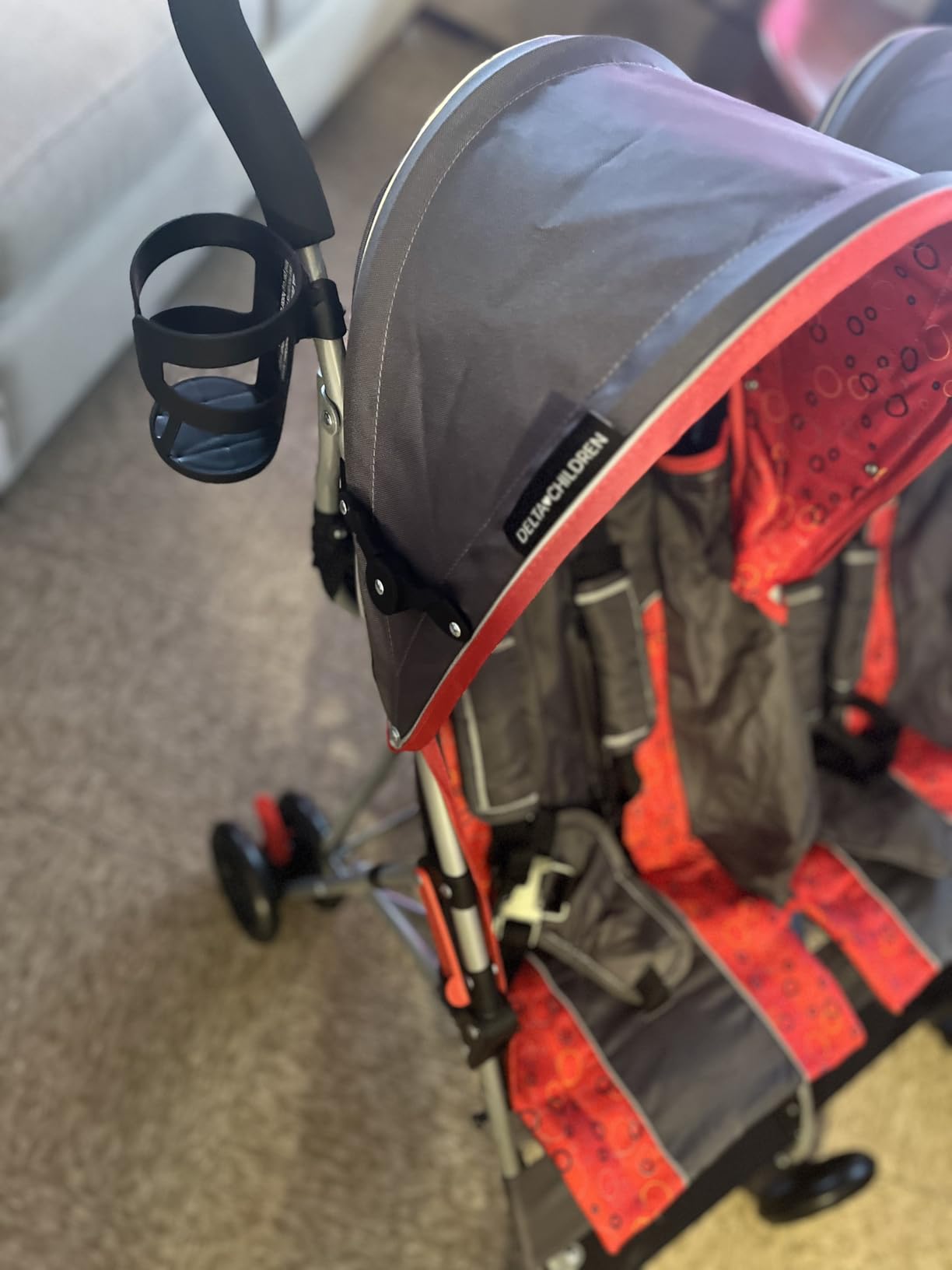 Delta Children LX Side by Side Stroller - with Recline, Storage & Compact Fold, Night Sky customer photo 2