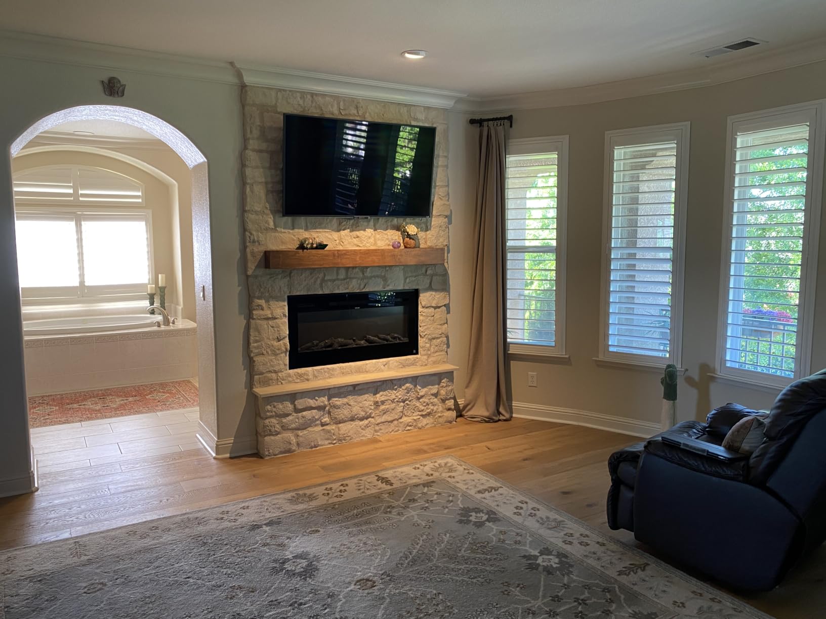 Touchstone Smart Electric Fireplace-The Sideline 50