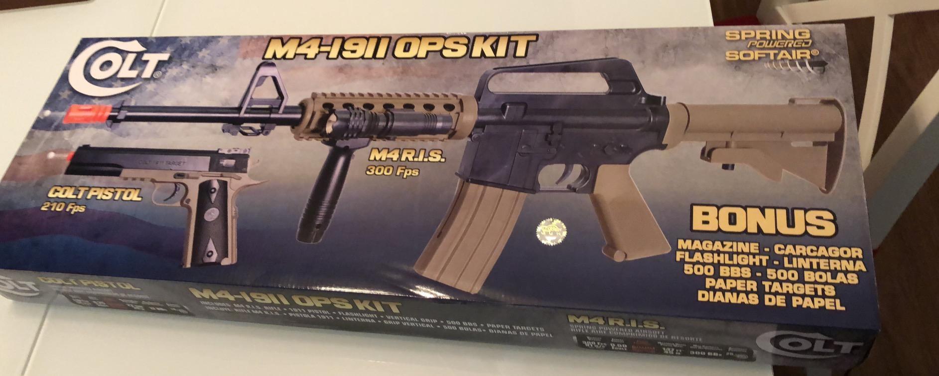 Soft Air COLT RIS Spring Airsoft Rifle and Pistol On-Duty Kit, Tan customer photo 1