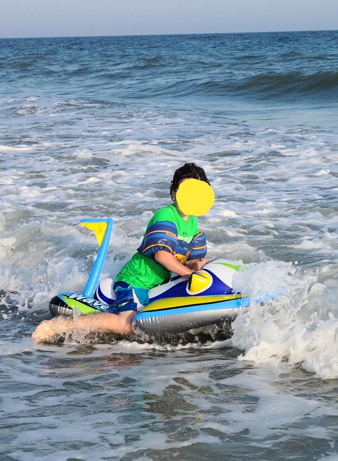 Intex Wave Rider Inflatable Pool Float: Pool Toy for Kids – Heavy-Duty Handle – 88lb Weight Capacity – 46