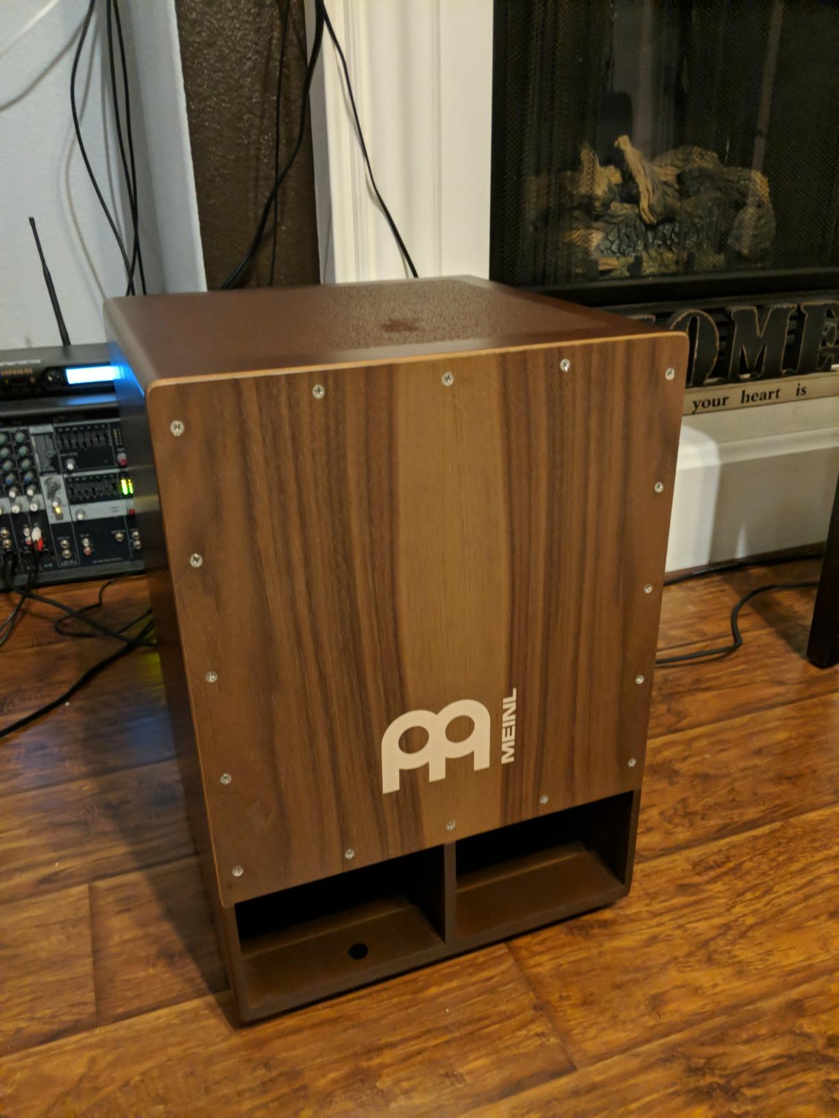 Meinl Percussion SUBCAJ5WN Jumbo Bass Subwoofer Cajon with Internal Snares, Walnut (VIDEO) customer photo 2