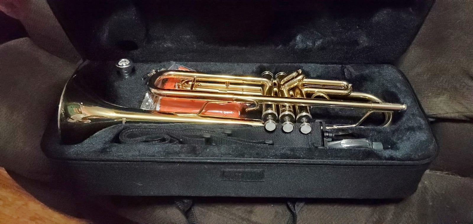 Mendini By Cecilio Bb Standard Trumpet Set for Beginners - Gold customer photo 1