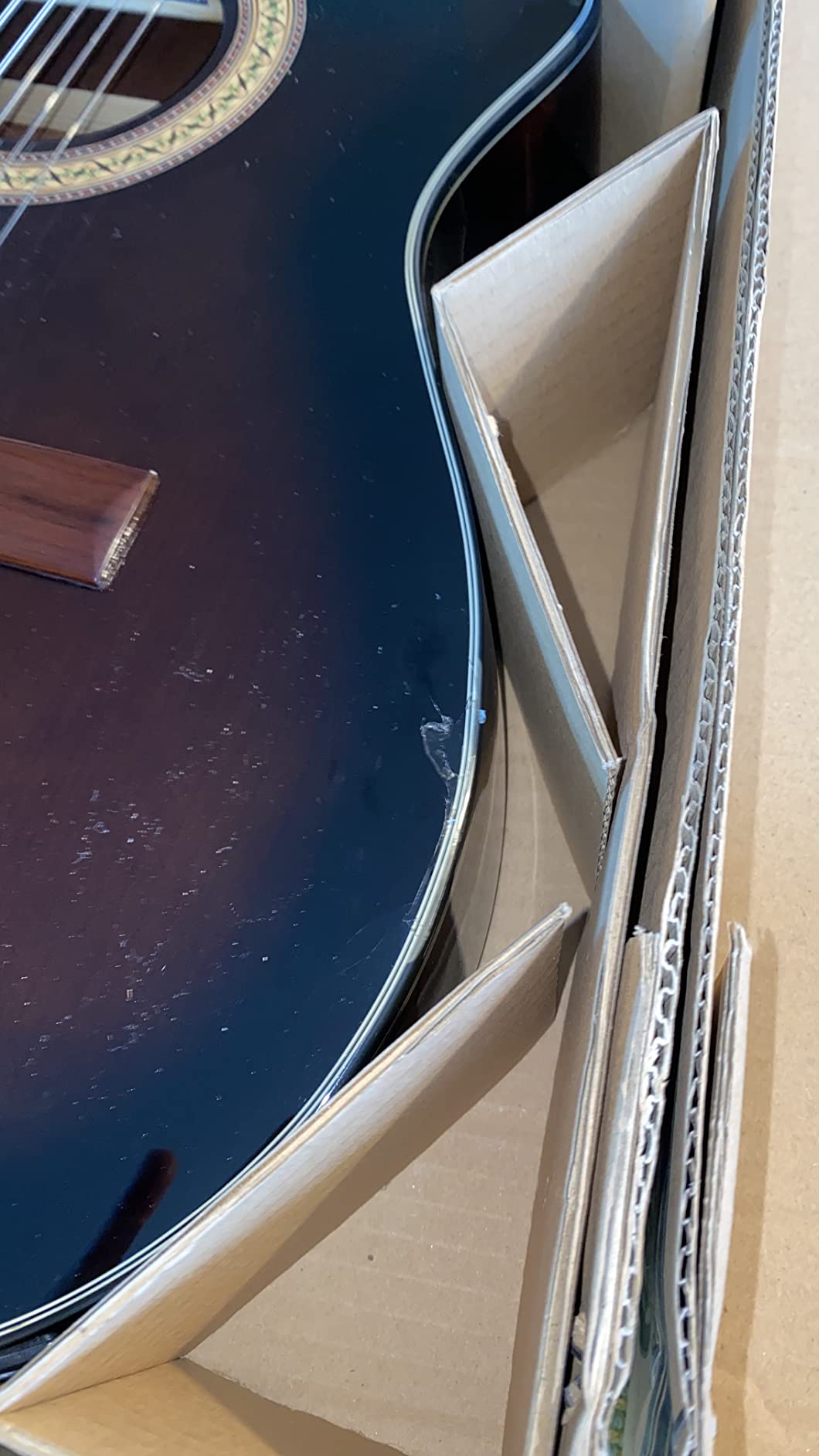IbanezGA35TCEDVS Thinline Acoustic-Electric Classical GuitarDark Violin Burst customer photo 2