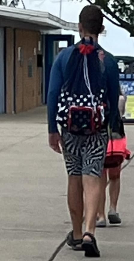 TYR Big Mesh Mummy Backpack, Royal customer photo 2