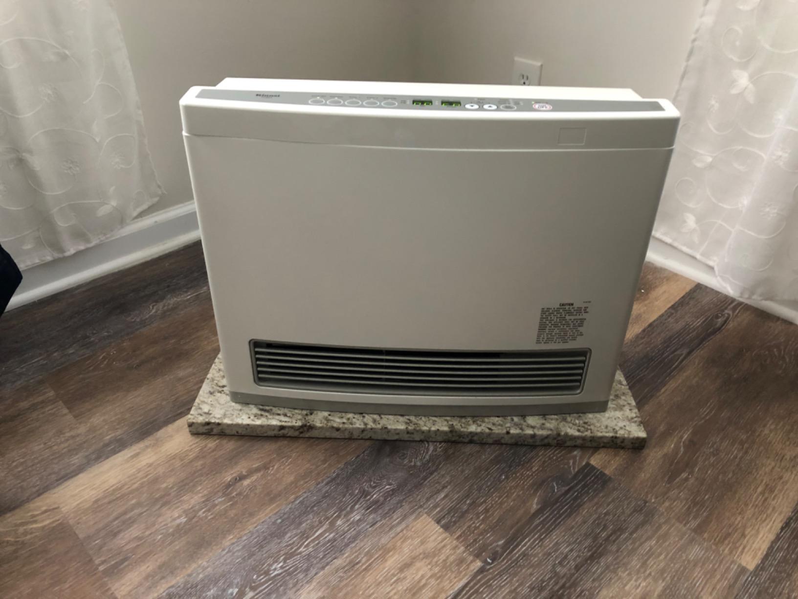 Rinnai FC824N Ventless Natural Gas Heater with Programmable Thermostat | Energy Efficient Space Heater, Wall Mounted, Indoor Use, Easy Installation customer photo 2