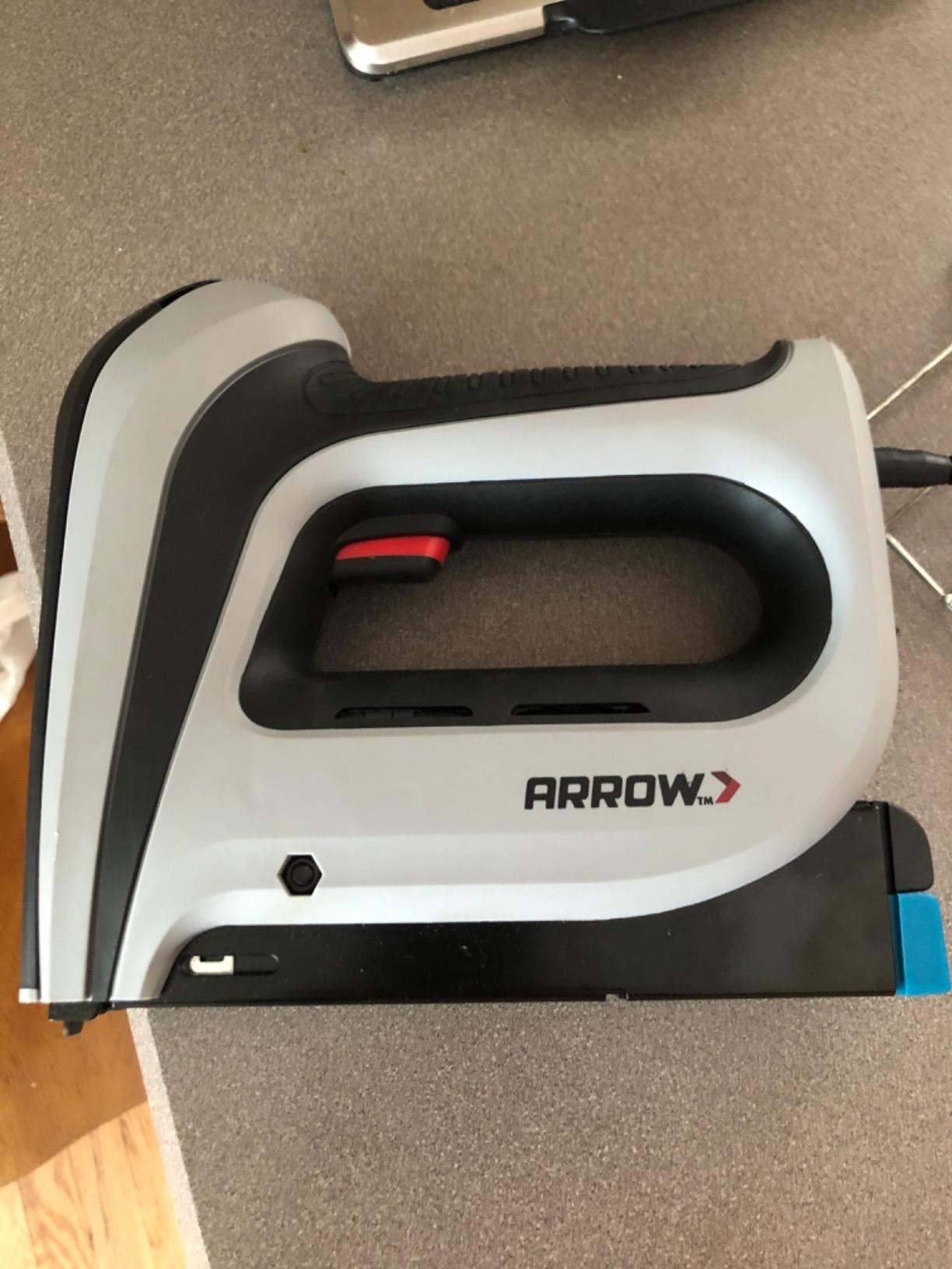 Arrow T50DCD Heavy Duty Cordless Electric Staple Gun, Battery Powered Stapler for Upholstery, Furniture, Office, Decorating, Fits 1/4