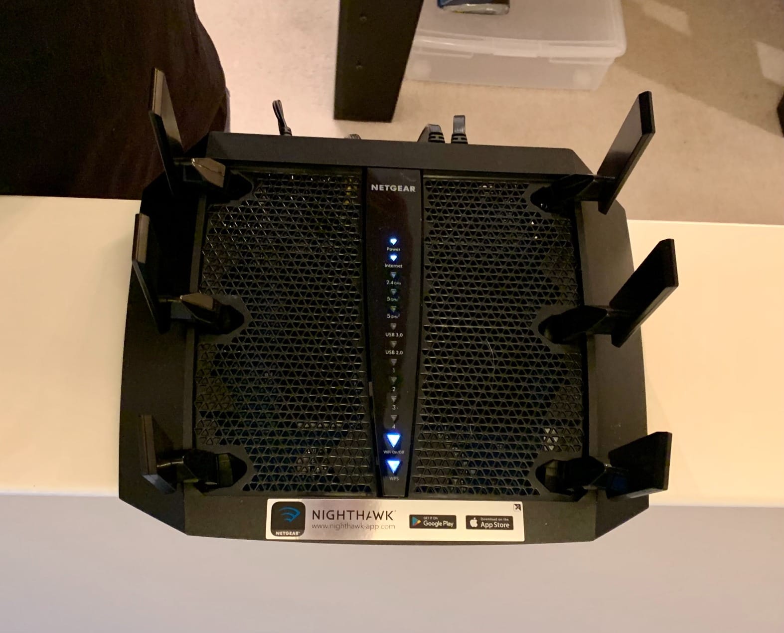 NETGEAR Nighthawk X6 Smart Wi-Fi Router (R8000) - AC3200 Tri-Band Wireless Speed (Up to 3200 Mbps) | Up to 3500 Sq Ft Coverage & 50 Devices | 4 x 1G Ethernet and 2 USB Ports | Armor Security customer photo 2