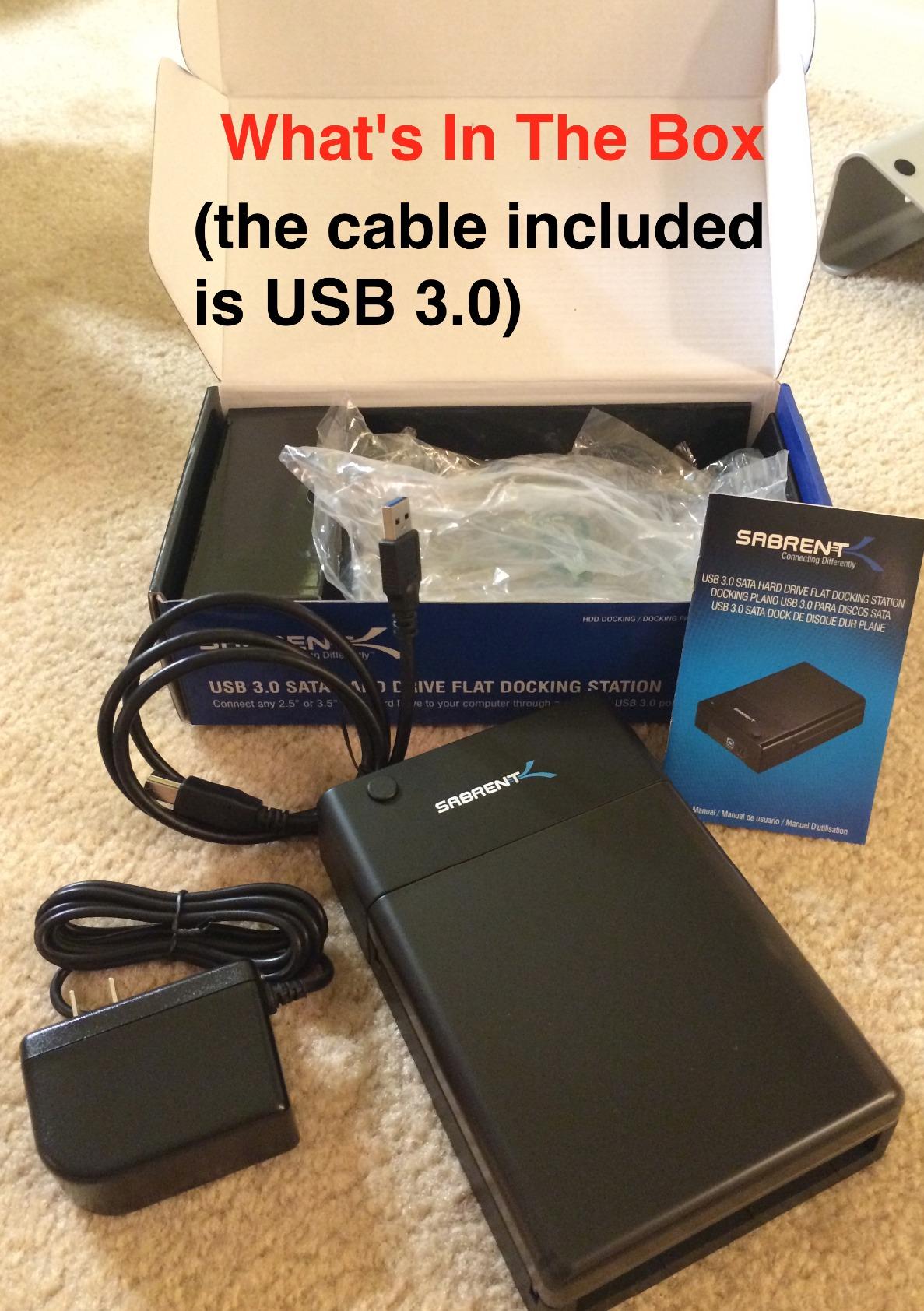 SABRENT USB 3.0 to SATA Hard Drive Docking Station, 2.5/3.5in (EC-DFLT) customer photo 1