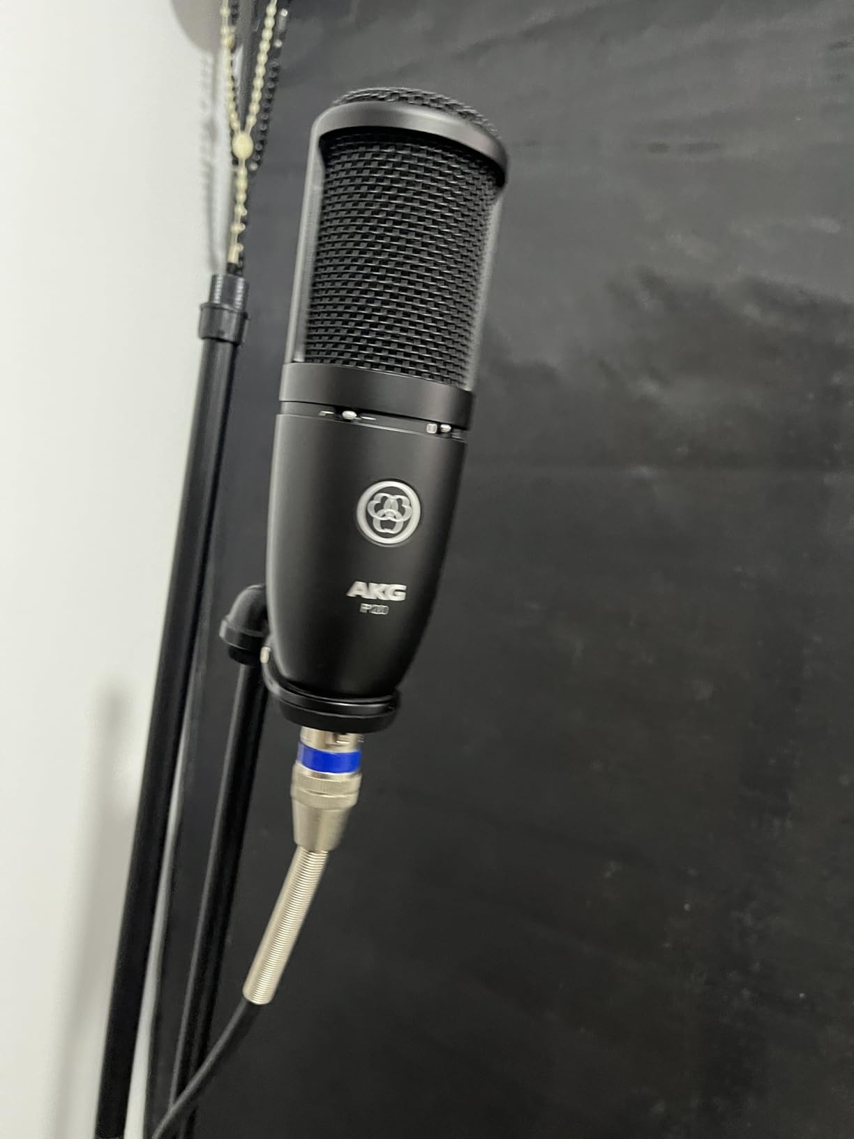 AKG Pro Audio P120 - Affordable 2/3-Inch Diaphragm Condenser Microphone for Clear Vocals & Instruments. Studio Recording or Live. XLR Connector. Black customer photo 2
