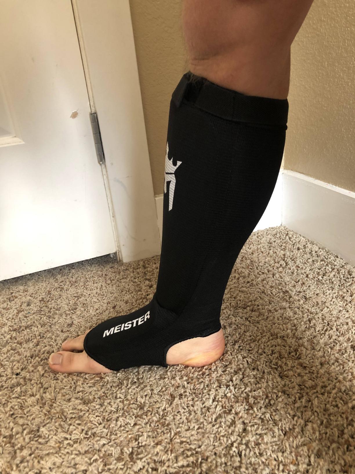Meister MMA Elastic Cloth Shin & Instep Padded Guards (Pair) customer photo 1