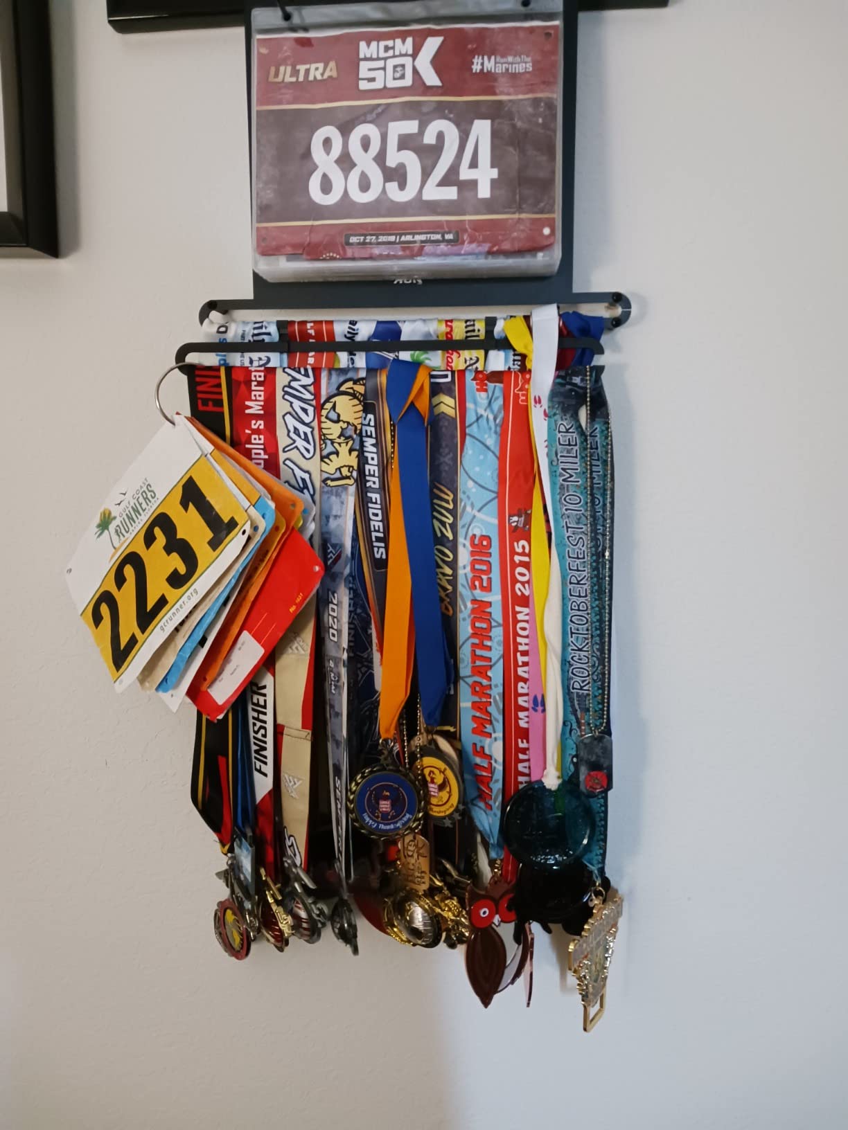 Gone For a Run BibFOLIO+ Race Bib & Medal Display Holds 24 Medals 100 Bibs customer photo 2