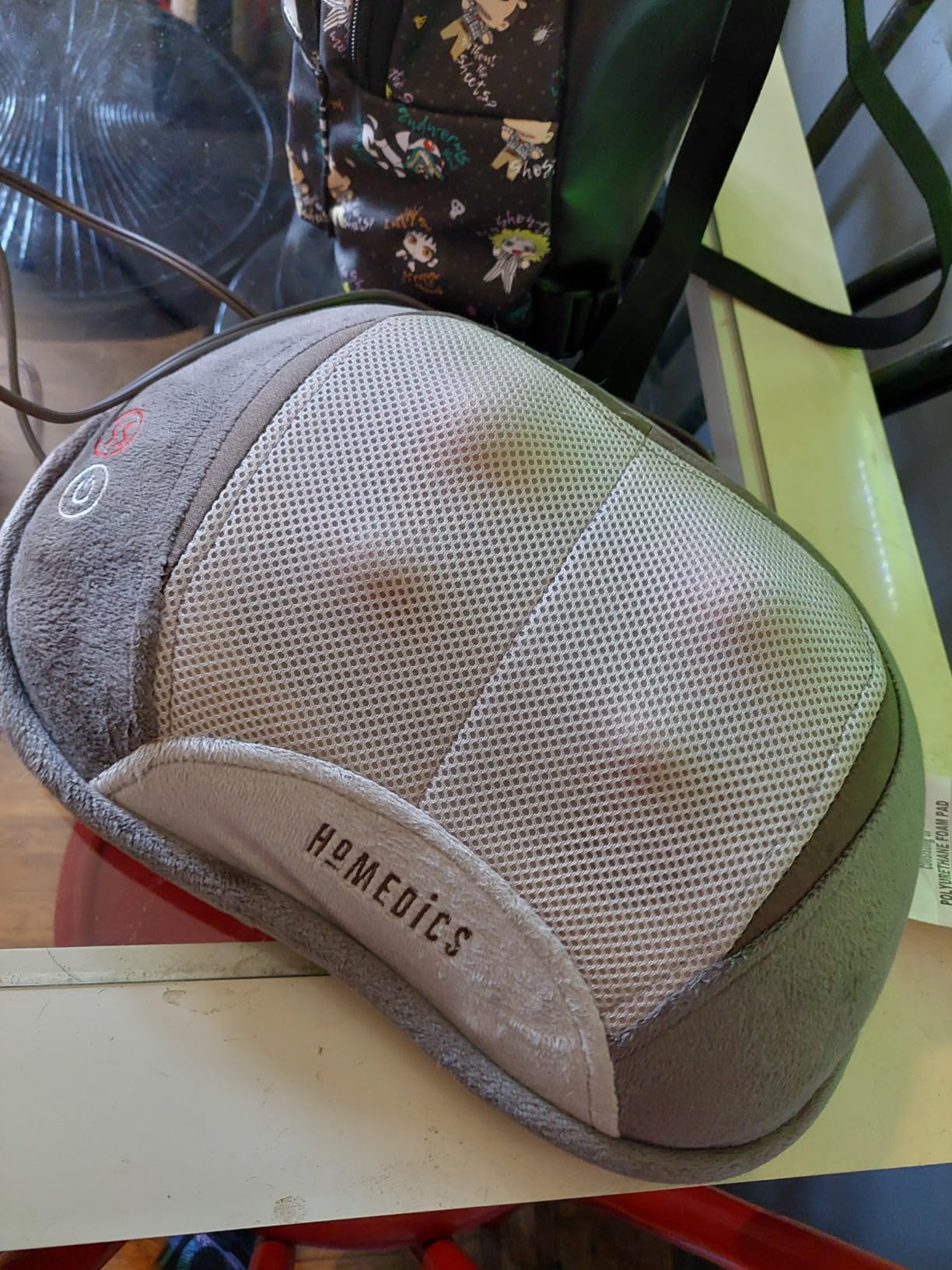 Homedics Shiatsu Back Massager with Heat, 3D Deep Tissue Massage Pillow customer photo 1
