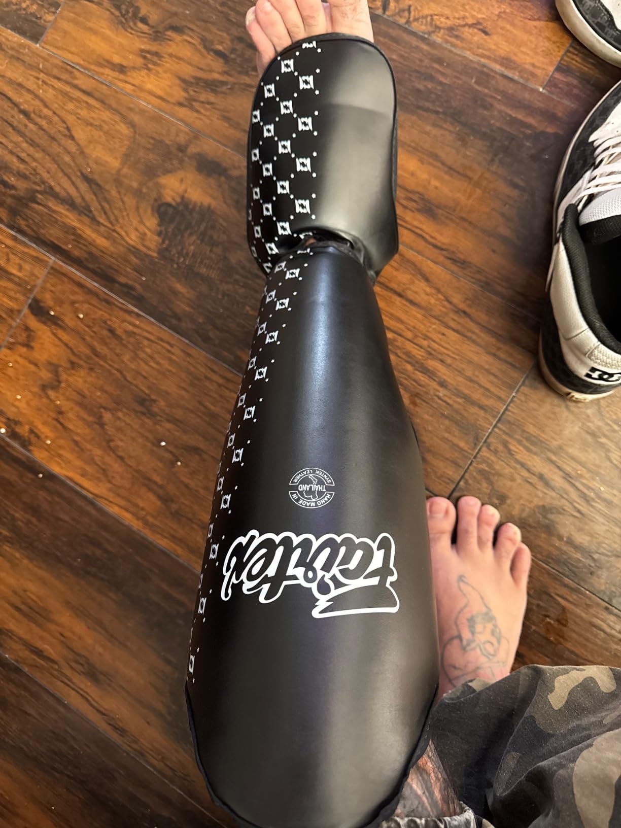 Fairtex SP5 Muay Thai Shin Guards for Men, Women, Kids | Shinguards are Premium, Lightweight & Durable | Extended Protection to Avoid shin splints During Training or Sparring customer photo 2