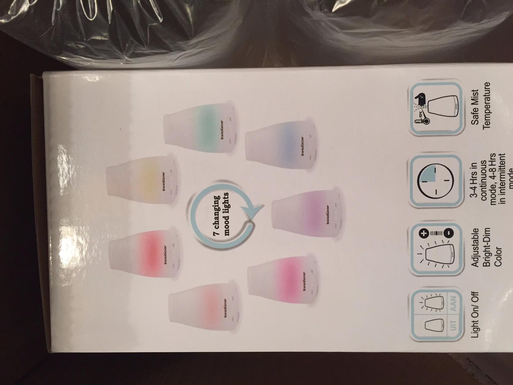 InnoGear Essential Oil Diffuser Ultrasonic Diffusers for Home, Basic White customer photo 1