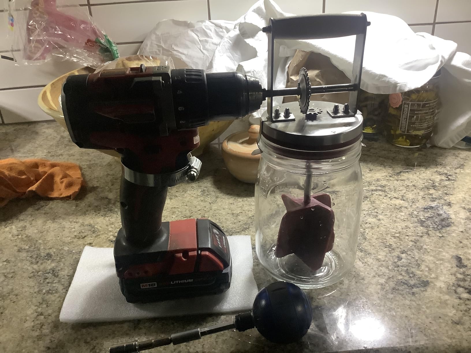 Kilner Vintage Glass Butter Churn; Delicious Homemade Butter in as Little as Ten Minutes; Large 34-Fluid Ounce Capacity Butter Churner, 1 EA customer photo 2