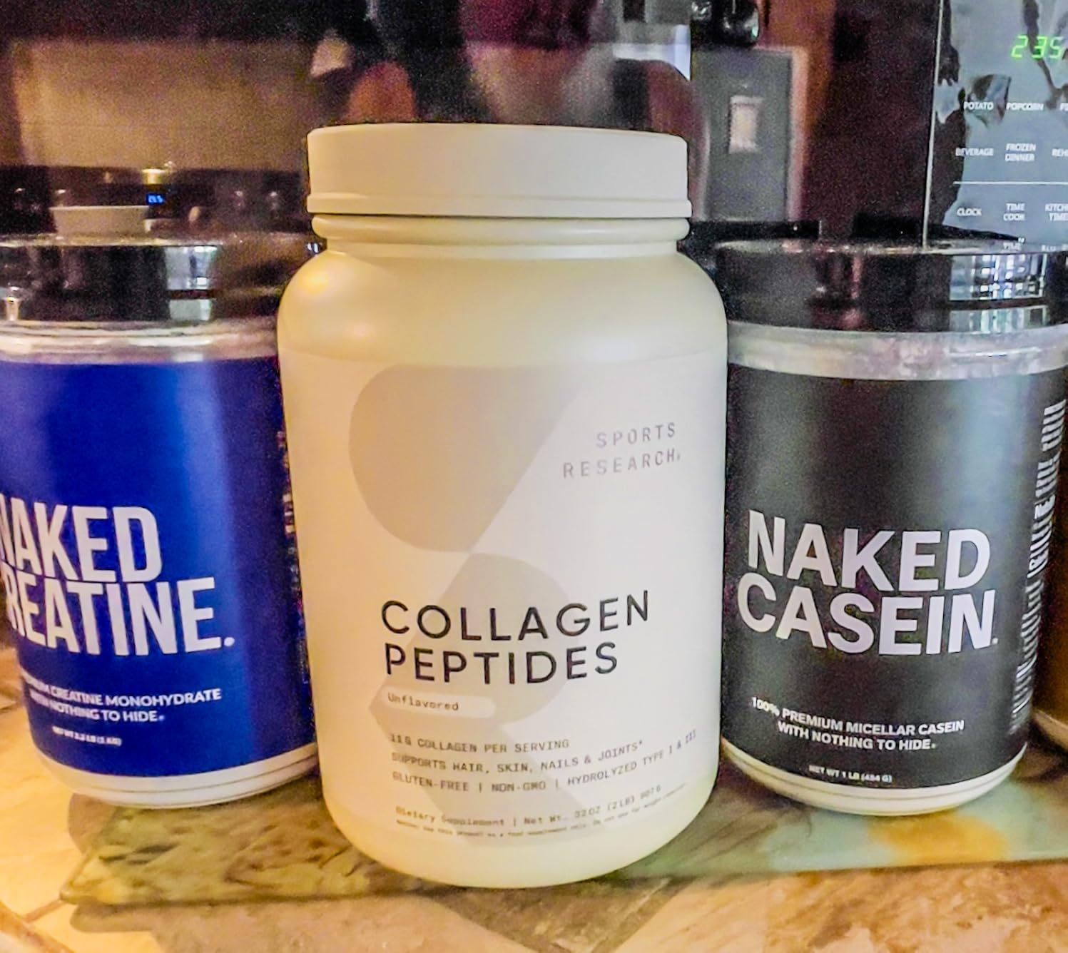Sports Research® Collagen Peptides Protein Powder 16oz (Unflavored) | 11g Grass-Fed Collagen per Scoop · Hair, Skin & Joint Support · Easy to Mix in Coffee & Shakes - 41 Servings customer photo 1