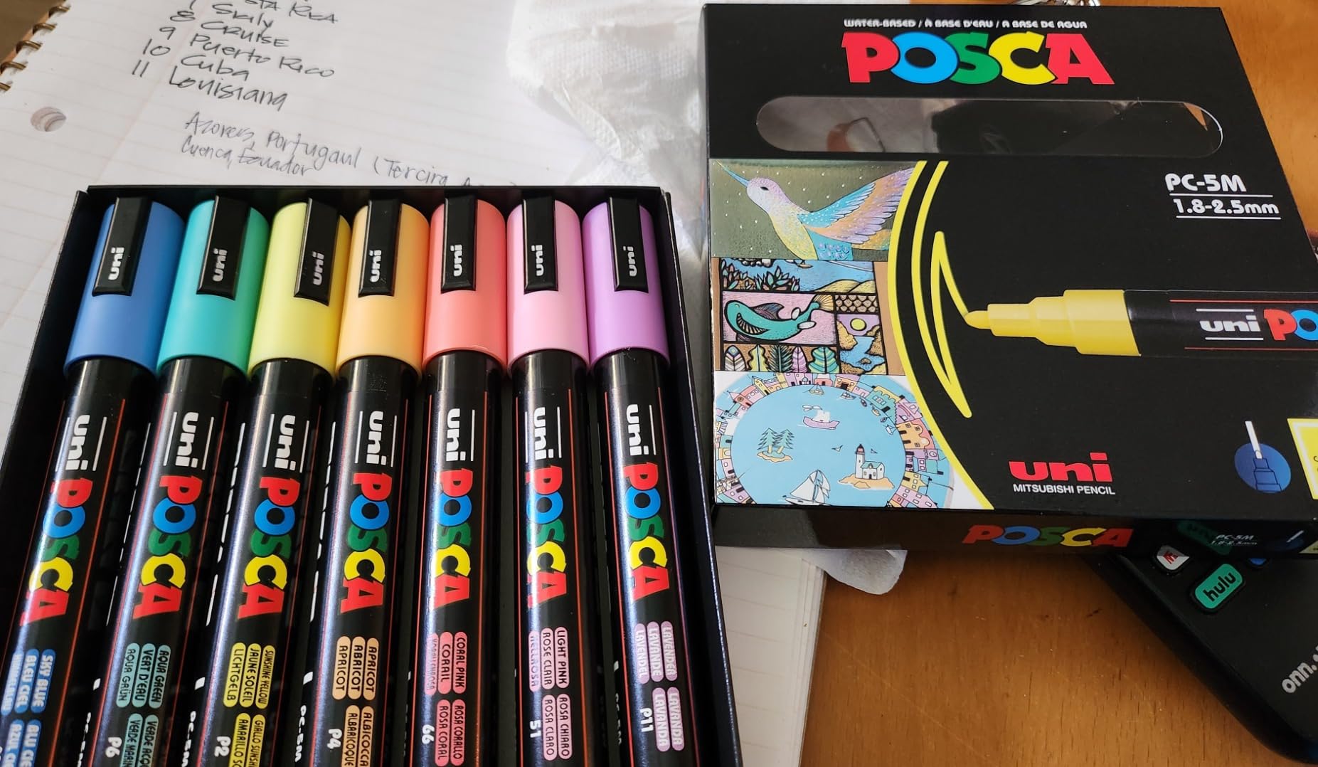 uni Posca 5M Medium Pastel Markers with Reversible Tips, Set of 7, Kids Art Supplies For Gifts, Decorations, Fabric, Metal, Glass, Wood and Canvas customer photo 1