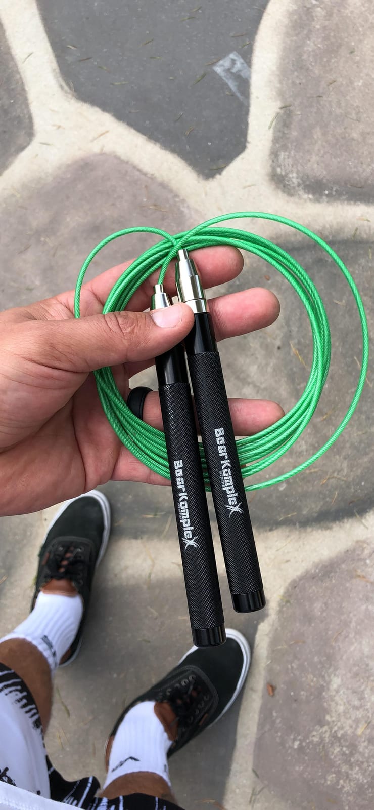 Bear KompleX Speed Jump Rope - Adjustable Tangle-Free Skipping Rope, Lightweight Handles, Smooth 360° Swivel Bearings, 2 Steel Cables, Free Carrying Case customer photo 2