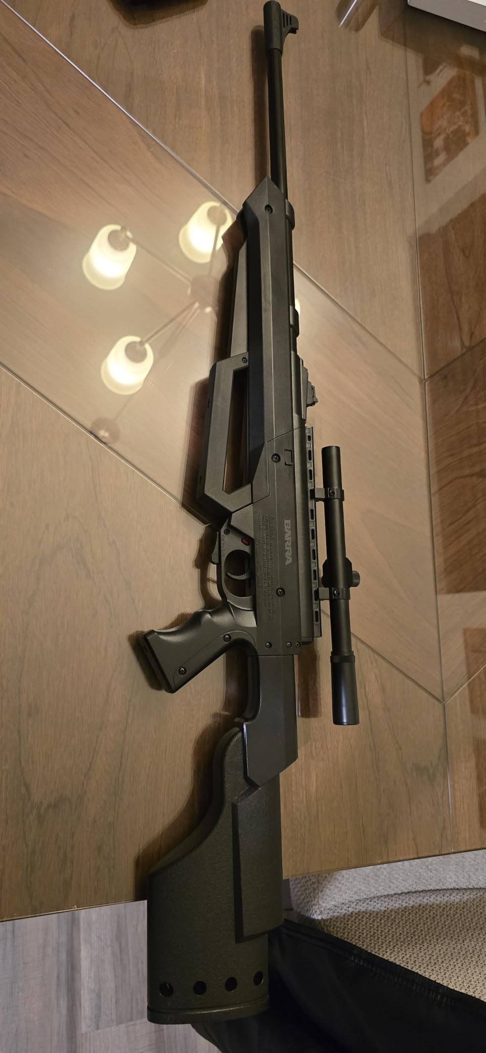 Barra Air Guns Sportsman 900 BB Gun Rifle for Adults, Pellet Rifles for Hunting, 177 Caliber Airgun with Rifle Scope - Shoot Pellets & BBS, 800 FPS customer photo 1