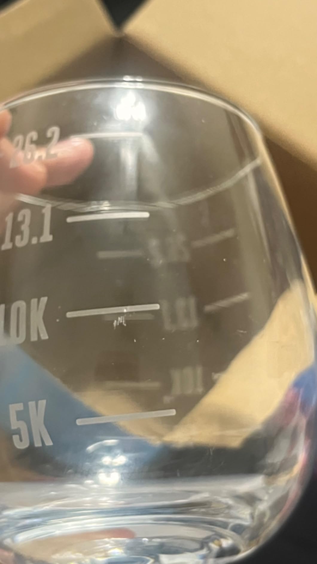 Gone For a Run Running Stemless Wine Glass Runner's Measurements customer photo 1