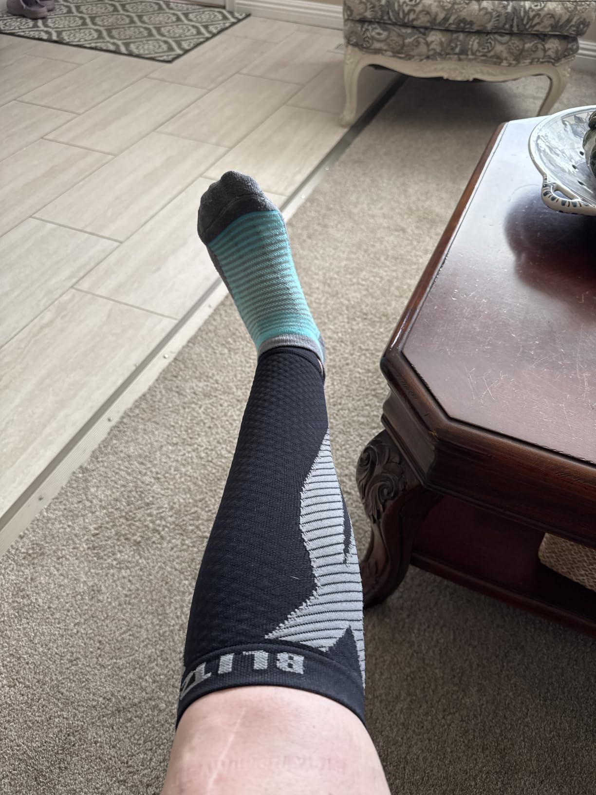 BLITZU Calf Compression Sleeves, Footless Compression Socks for Men & Women customer photo 1