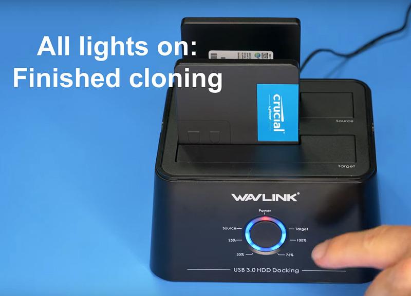 WAVLINK USB 3.0 and USB-C to SATA Dual-Bay External Hard Drive Docking Station for 2.5/3.5 Inch HDD/SSD with UASP, Offline Clone/Duplicator customer photo 1