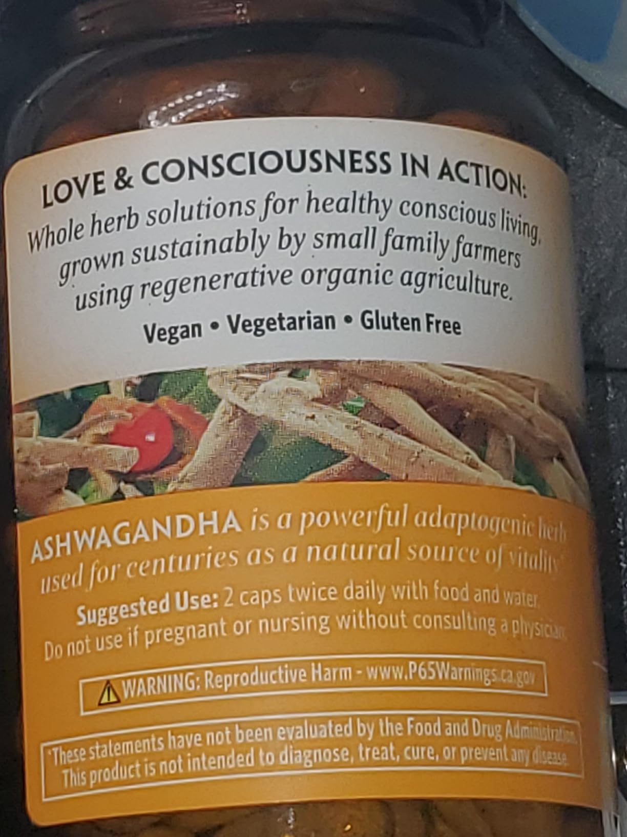 ORGANIC INDIA Ashwagandha Capsules, Vegan Root, Gluten-Free, 180 Capsules customer photo 1