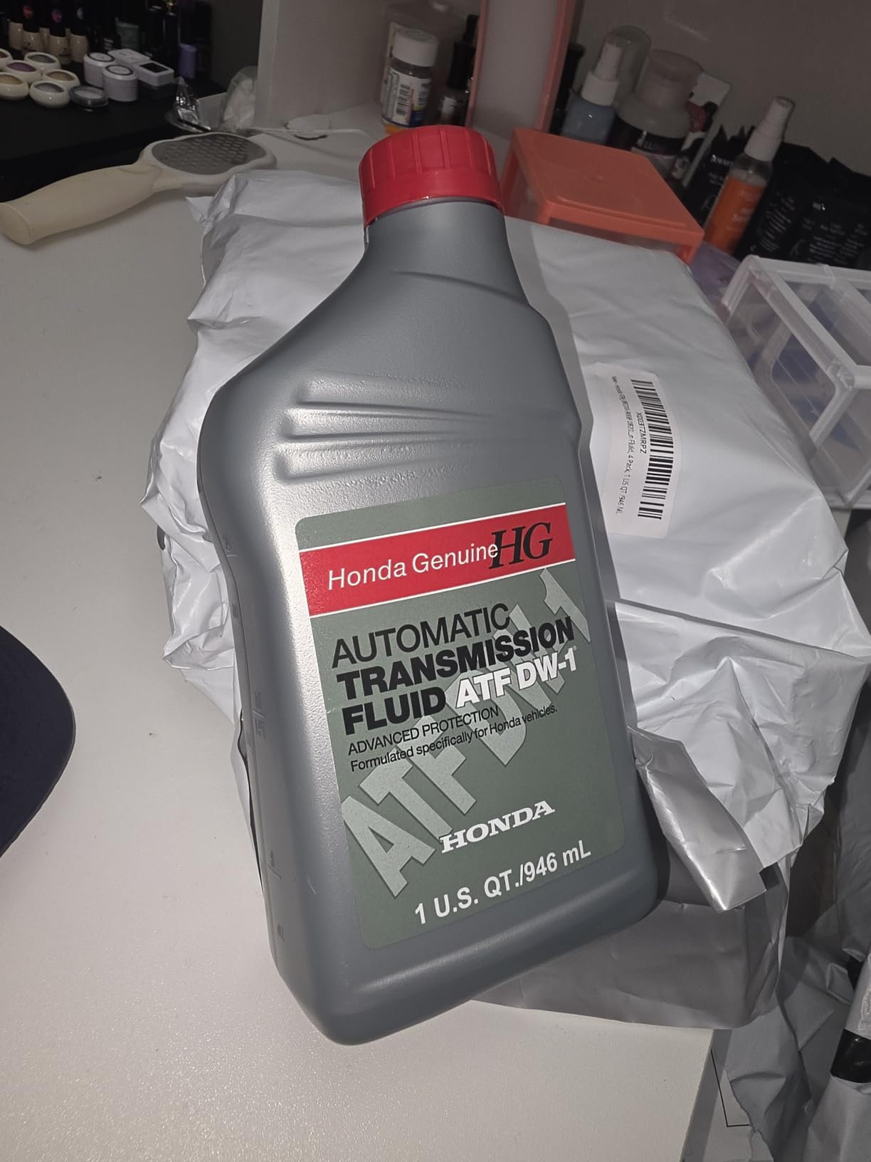 Honda FBA_08200-9008 08200-9008 Automatic Transmission Fluid, 4 Pack, 1 US QT /946 ML customer photo 1