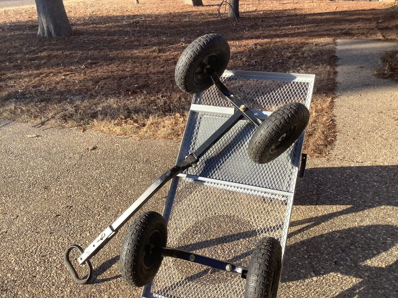 Gorilla Carts Steel Utility Garden Cart, 1000 lb. Capacity, Gray | 1,000-lb Capacity Steel Utility Garden Cart for Contractors and Homeowners Hauling Firewood, Bricks and Construction Debris customer photo 2