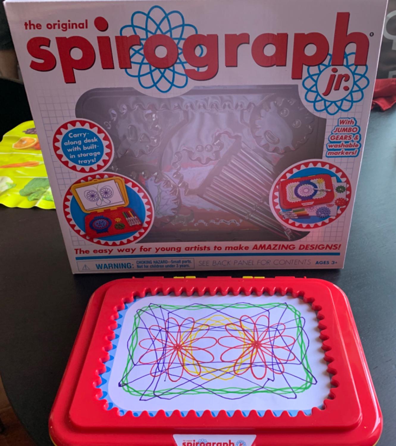 Spirograph Jr. — Jumbo Sized Gears Classic Retro Toy For Spiral Drawing Art Design Toy Kit for Smaller Hands — For Kids Ages 3 and Up customer photo 1
