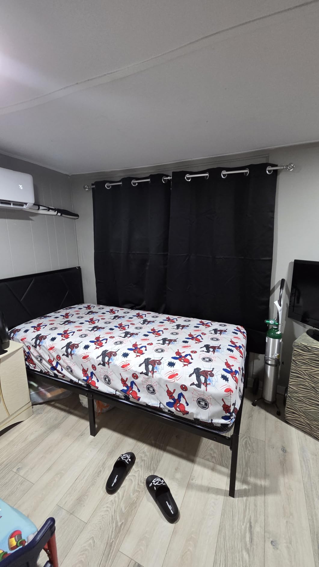 NICETOWN Black Blackout Curtains for Living Room 42 x 84 inches 2 Panels customer photo 1