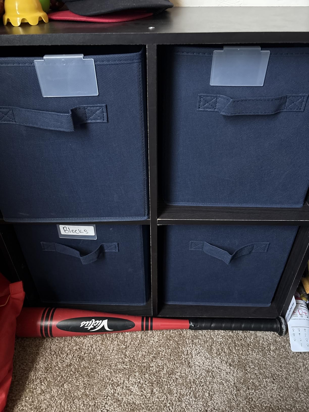 Storage Cubes Pack Of 8 - Standard Size Cube Storage Bin 10.5x10.5x11 With Dual Handles For Easy Carrying- Fabric Storage Bins Collapsible (Black) customer photo 2