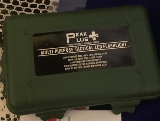 PeakPlus Rechargeable Tactical Flashlight LFX1000 (Rechargeable Battery and Charger Included) - High Lumens LED, Super Bright, Zoomable, 5 Modes, Water Resistant - Best Camping, Emergency Flashlights customer photo 1
