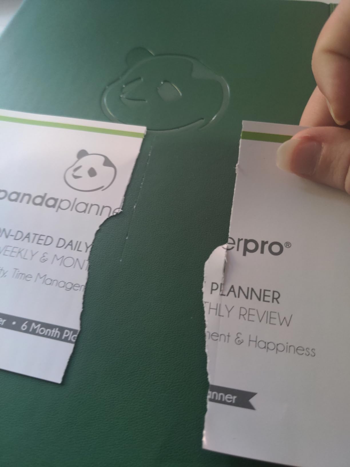 Panda Planner Pro A4 Daily Planner 2026, 6 Month, Large 8.5x11, Black customer photo 2