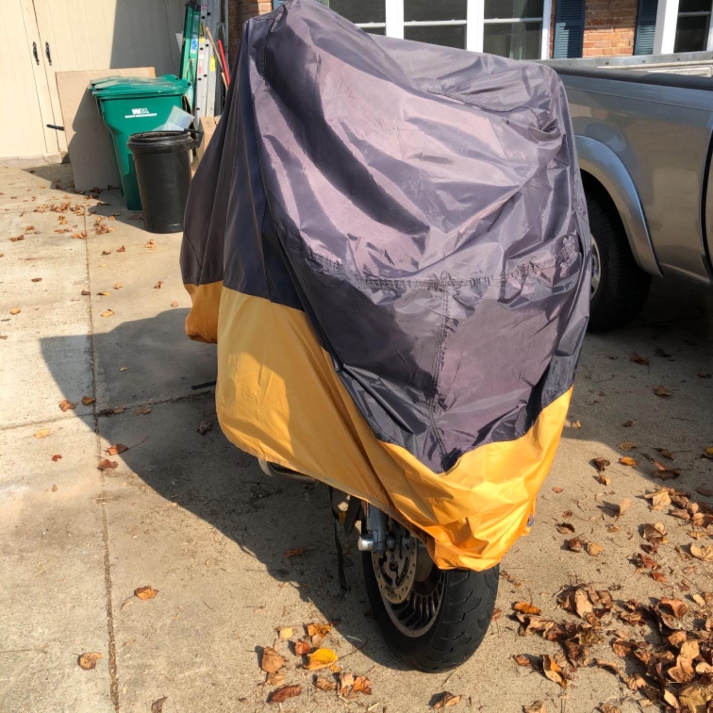 Motorcycle Cover Waterproof Outdoor Storage Fits Up to 116