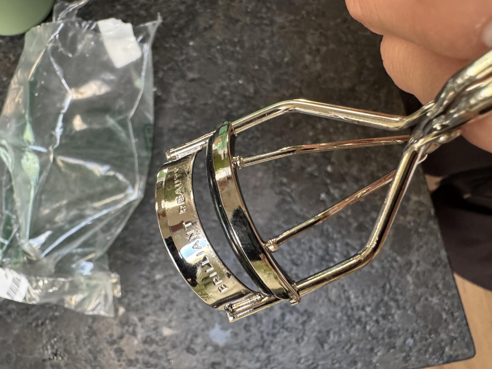Brilliant Beauty Eyelash Curler with Satin Bag & Refill Pads - Award Winning - No Pinching, Just Dramatically Curled Eyelashes for a Lash Lift in Seconds (Rose Gold) customer photo 2