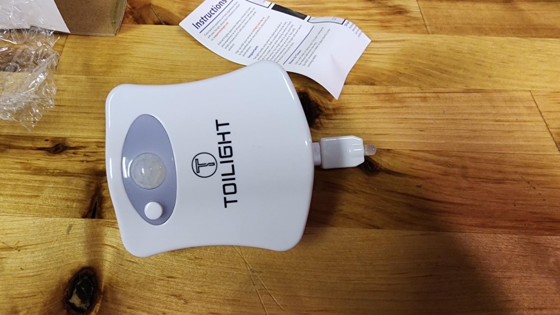 ToiLight The Original Toilet Bowl Night Light. Fun Useful Bathroom Motion Sensor Tech Gadget. Funny Novelty Birthday Gift Idea. Stocking Stuffer for Him, Her, Guys, Men, Mom, Brother customer photo 1
