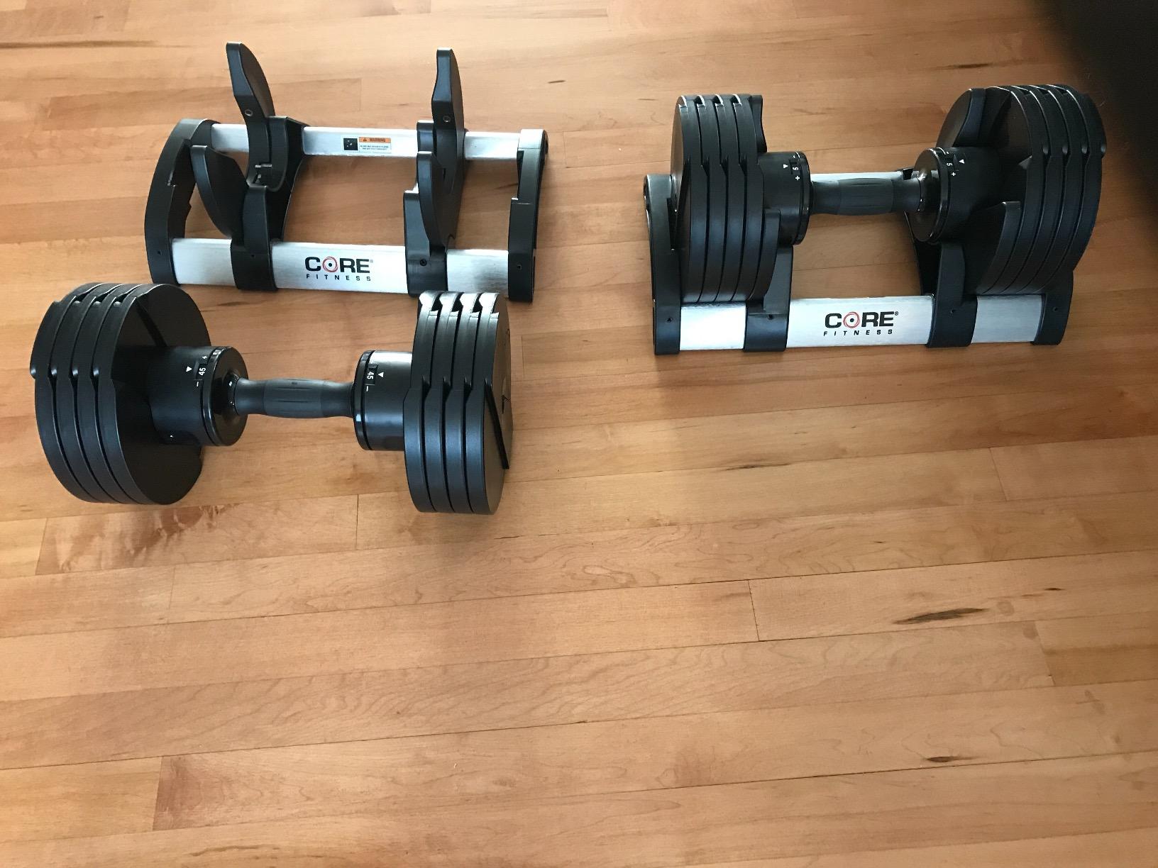 Core Fitness® Adjustable Dumbbell Weight Set by Affordable Dumbbells customer photo 2