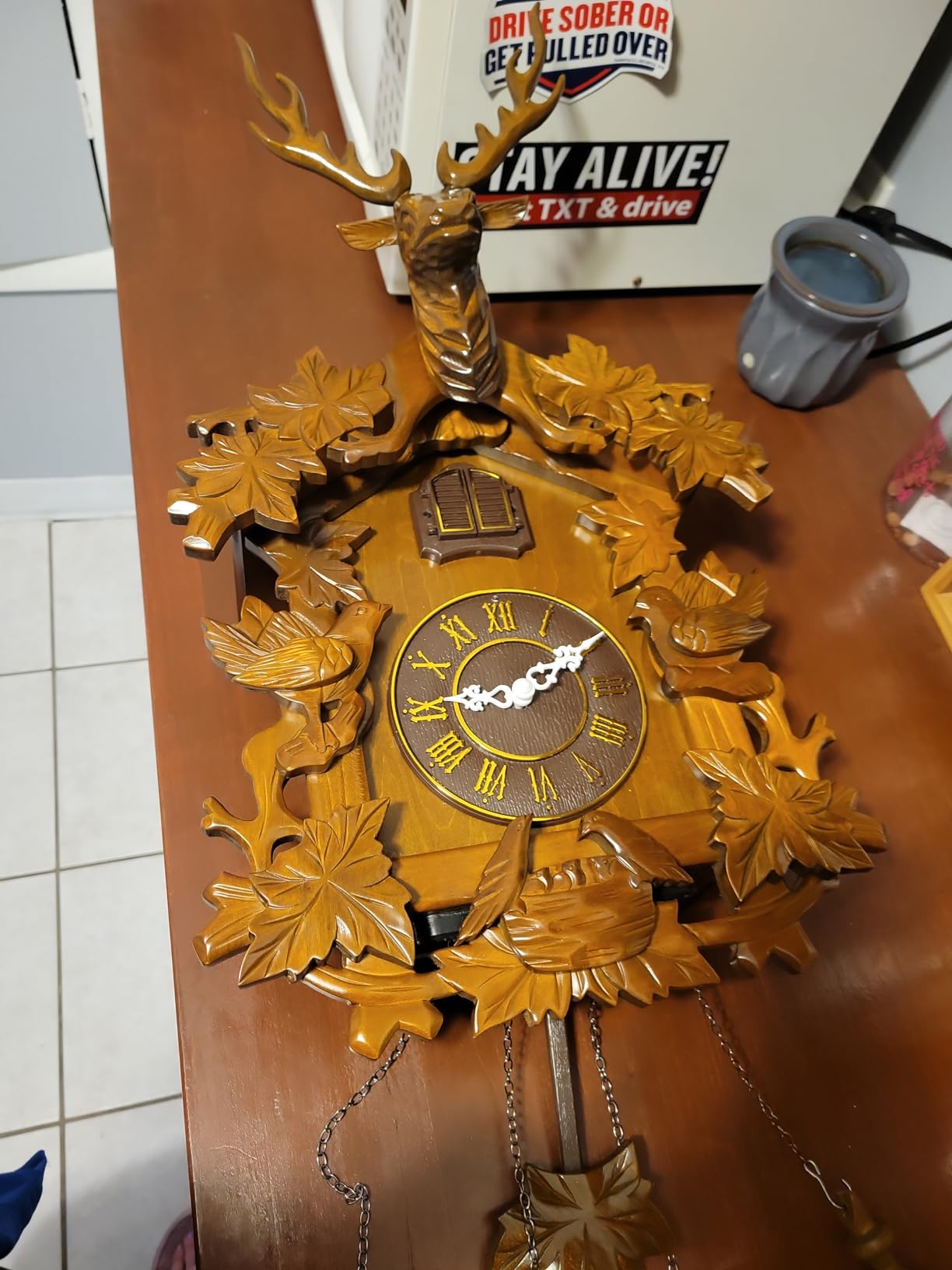 Kendal Large Handcrafted Wood Cuckoo Clock MX015-2 customer photo 1