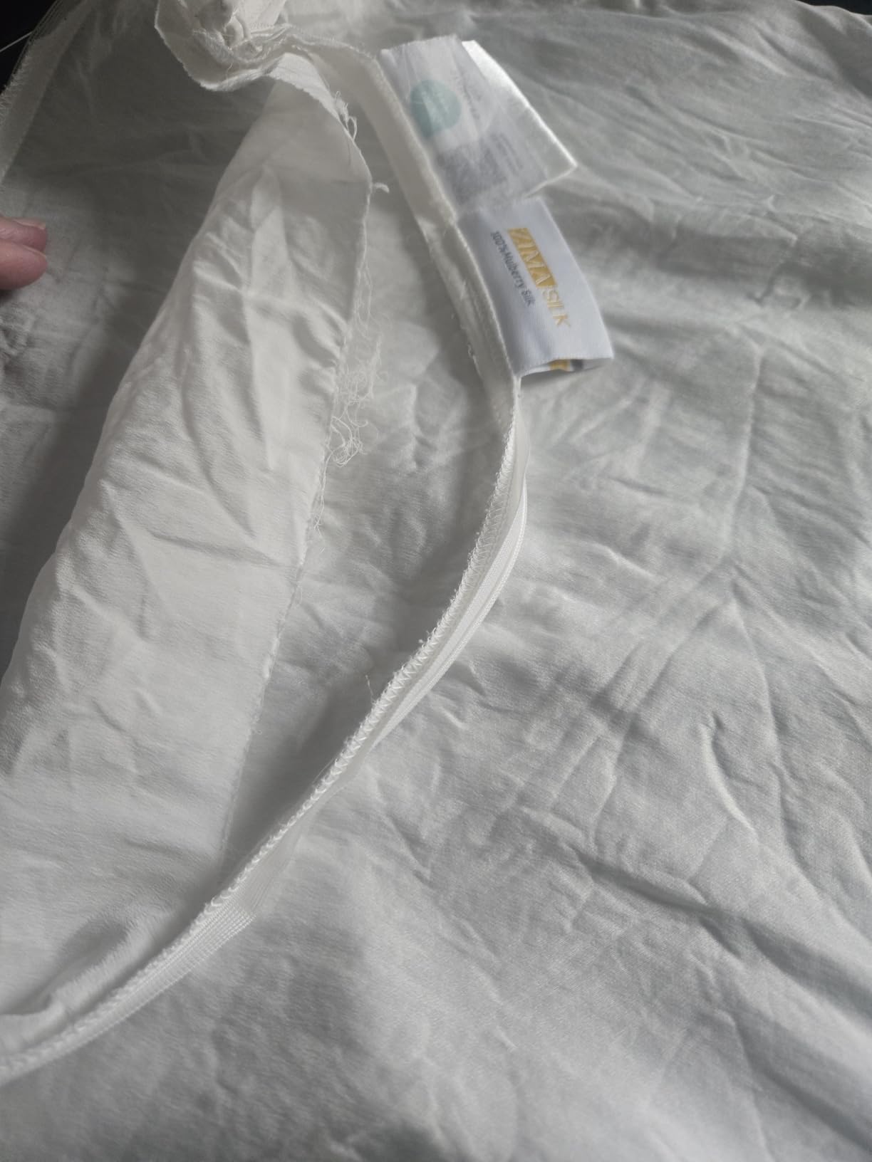 ZIMASILK 100% Pure Mulberry Silk Pillow Cases for Hair and Skin, Queen customer photo 2
