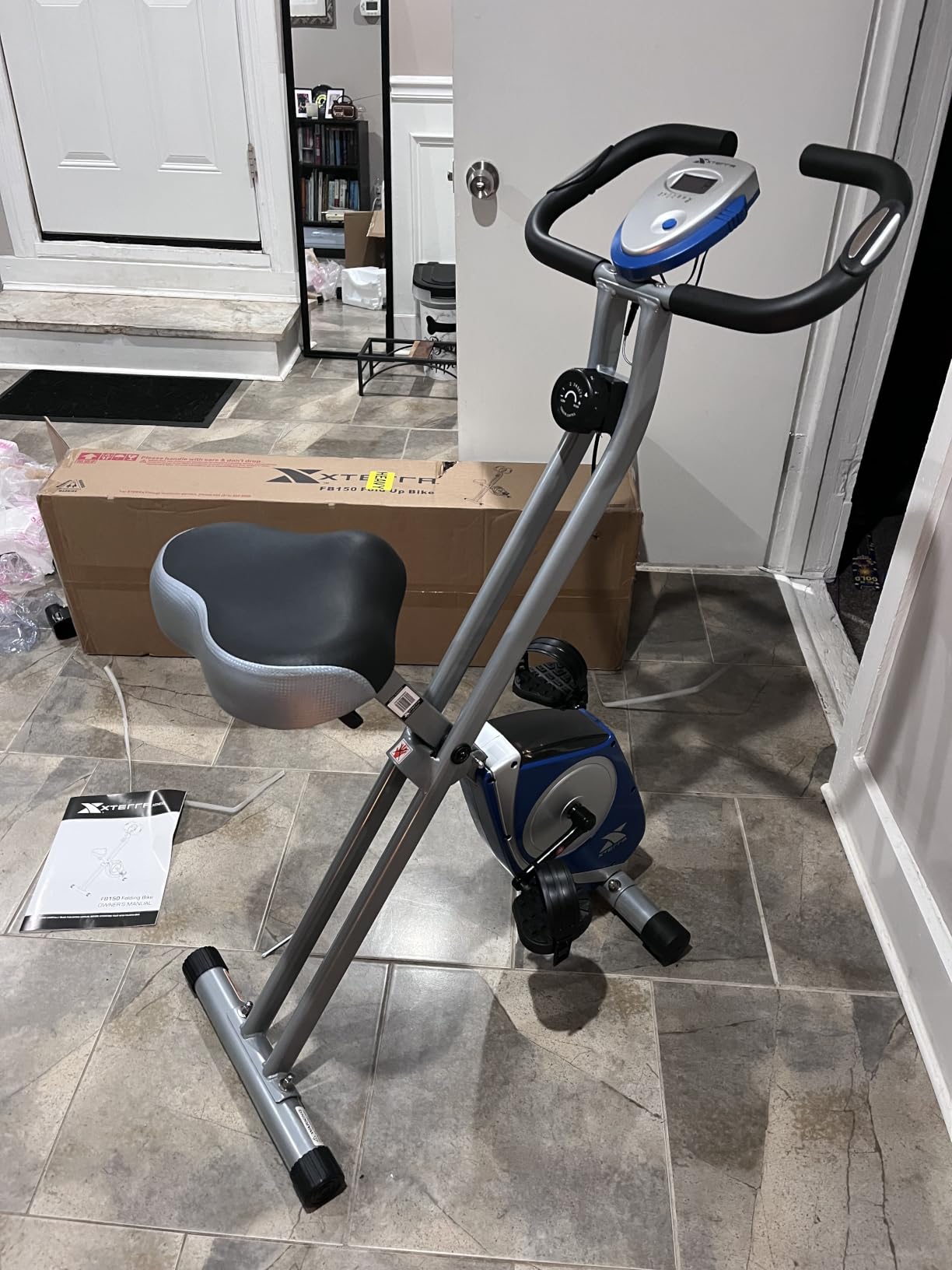 XTERRA Fitness Folding Exercise Bike, 225 LB Weight Capacity customer photo 2