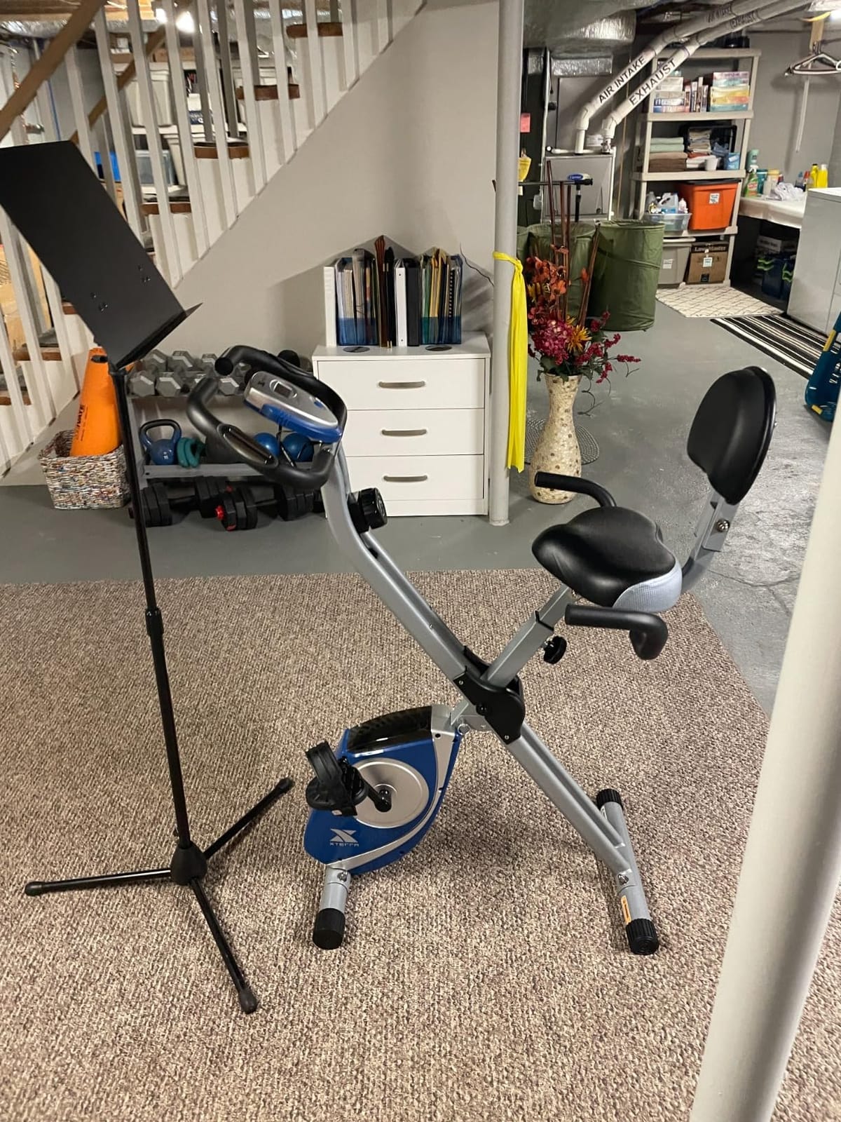 XTERRA Fitness Folding Exercise Bike, 225 LB Weight Capacity customer photo 1