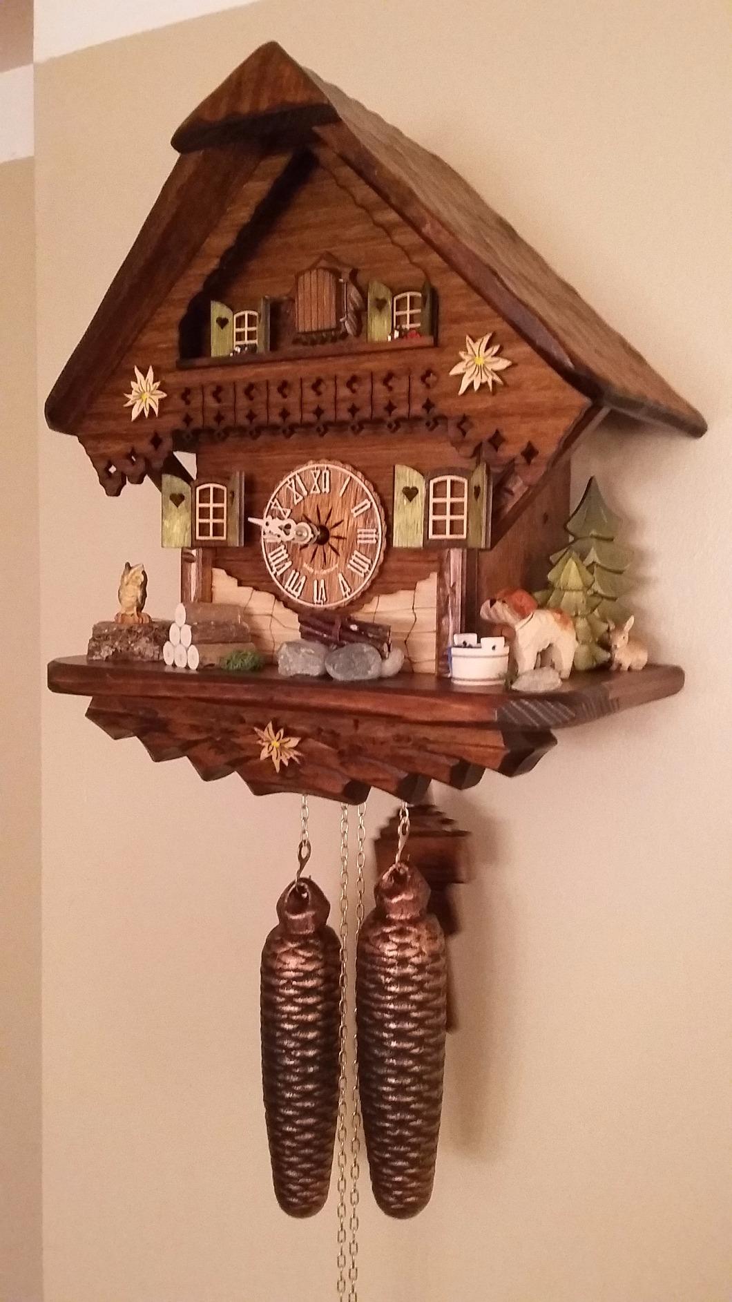 Cuckoo-Palace German Cuckoo Clock - Summer Meadow Chalet with 8-Day-Movement - 13 1/3 inches Height customer photo 1