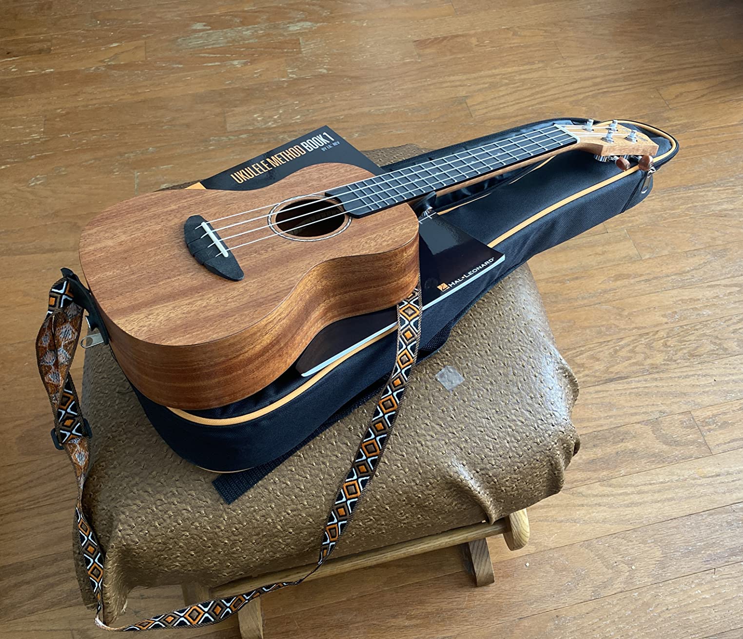 Donner Concert Ukulele Beginner Mahogany 23 Inch Ukelele Kit with Free Online Lesson Gig Bag Strap Nylon String Tuner Picks Cloth DUC-1 Gift Choice customer photo 1