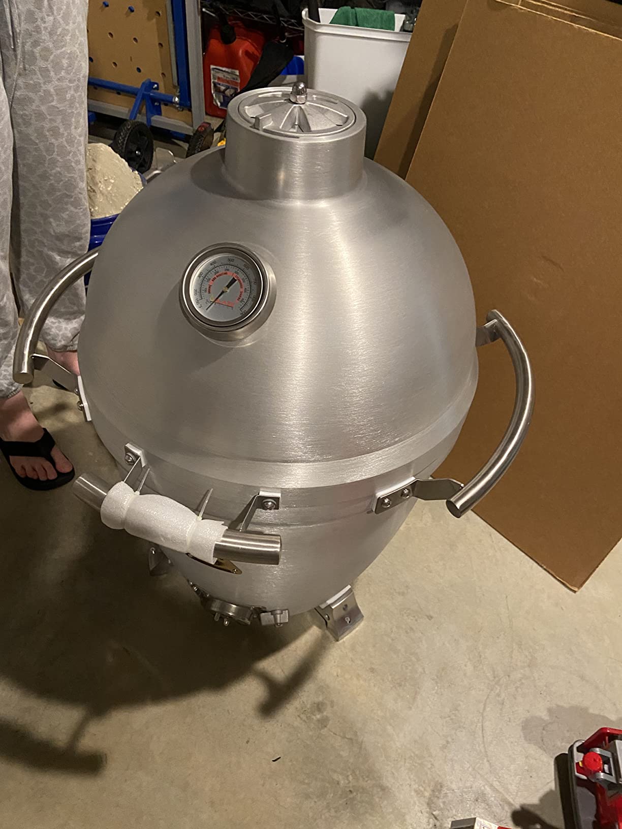 Blaze 20‑Inch Cast Aluminum Kamado Grill | Heavy-Duty 1″ Cast Aluminum Body | 20″ Hex Stainless Grates | Tongue‑and‑Groove Seal | BLZ‑20‑KAMADO customer photo 2