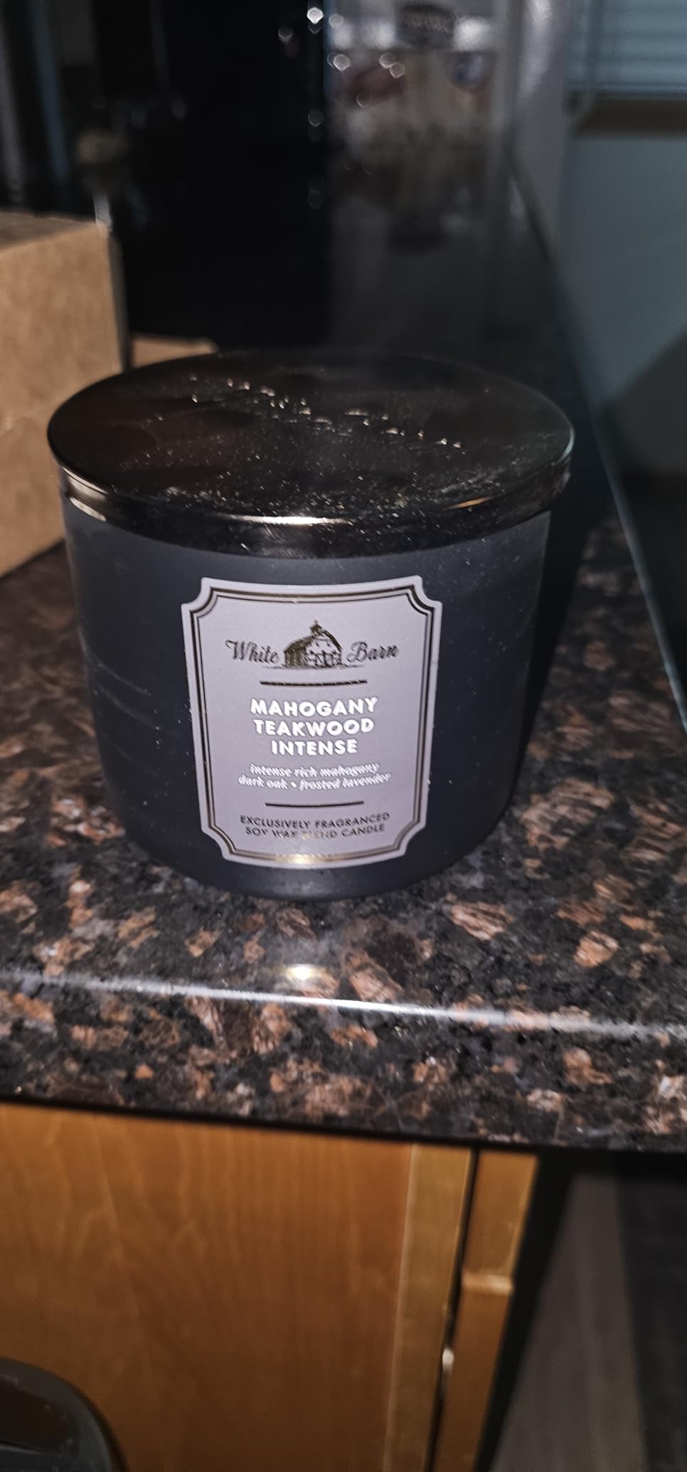 Bath & Body Works 3-Wick Candle, Mahogany Teakwood Intense, Soy Wax Blend customer photo 1