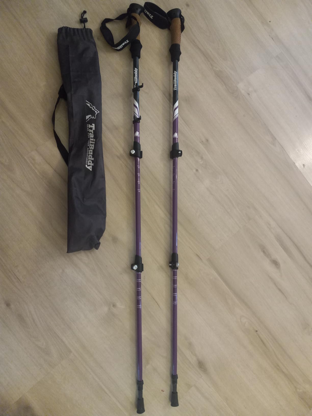 TrailBuddy Trekking Poles – Lightweight 7075 Aluminum Hiking Poles for Women, Men & Seniors – Collapsible Walking Sticks for Travel, Trails & Balance customer photo 1